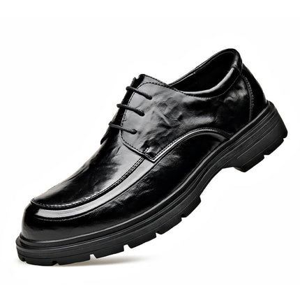 High-Quality Business Casual Leather Shoes for Men in Spring and Summer New Style Comfortable Soft-Soled Work Leather Shoes Lightweight British Loafers