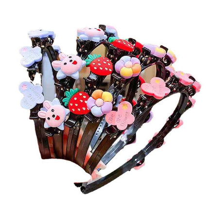 Girls Princess Korean Style Korean Style Internet Popular Pressed Hair Non-Slip Hair Accessories Fresh Sweet Headband 2022 Children Broken Hair Band