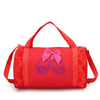 Long lace dance shoes bright red / 32*19*19