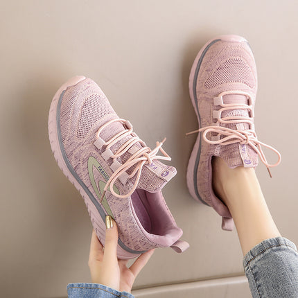 Mom's Shoes, Spring and Autumn Flats, Super Soft-Soled Travel Shoes, Middle-Aged Women's Cloth Shoes, Elderly Shoes, Lightweight Sports Shoes