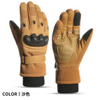 Full finger soft shell plus velvet-sand color / One size fits all
