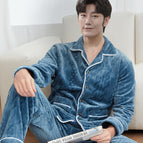 Blue and Gray twist Plaid / L