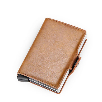 Carbon Fiber Metal Wallet Men's Automatic Pop-Up Card Holder Wallet Export Men's Wallet Wholesale Men Wallet