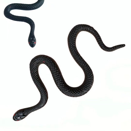 Festival party scary high simulation snake cobra round head snake water snake soft glue fake snake model toy
