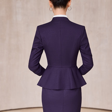 Business Attire, Goddess Style, Long-Sleeved Beauty Salon Front Desk, Fashion Hotel Manager, Sales Department, Jewelry Store Work Clothes