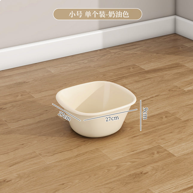 Washbasin Household Thickened Plastic Large-size Basin Student Dormitory Laundry High-value Small Baby Washbasin for Foot Washing