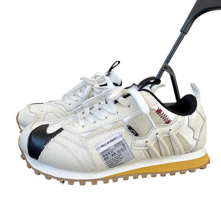 Korean Style Student Men's Shoes Trendy 2025 Spring Couple's Versatile Waffle Trainer Shoes Ins Super Popular Sports Casual Shoes