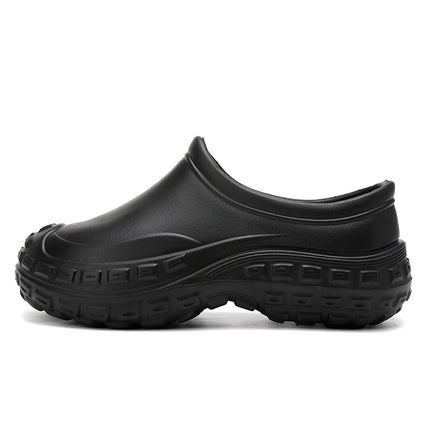 Chef Shoes Men's Non-Slip Waterproof and Oil-Proof Hotel Restaurant Canteen Kitchen Shoes Fashionable Nurs Shoes Light Rain Boots