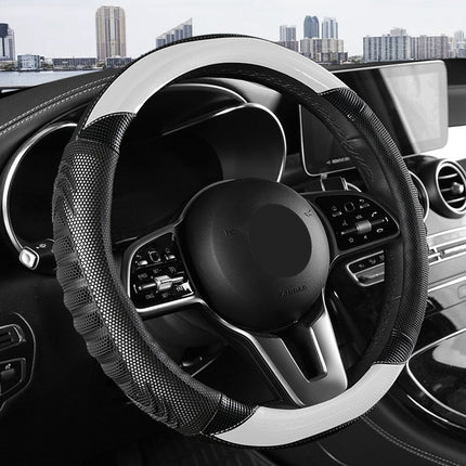 Four-Season Universal Anti-Slip Breathable and Wear-Resistant Car Steering Wheel Cover Honeycomb Three-Dimensional Handle Cover Cross-Border Automotive Supplies