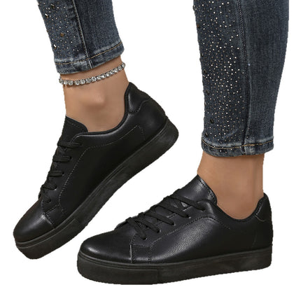 Women's White Casual Sneakers 2025 New Versatile Cross-Border Sports Casual Flat Couple Shoes Large Size