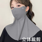 3d neck guard ice silk-dark gray [neck guard large version]