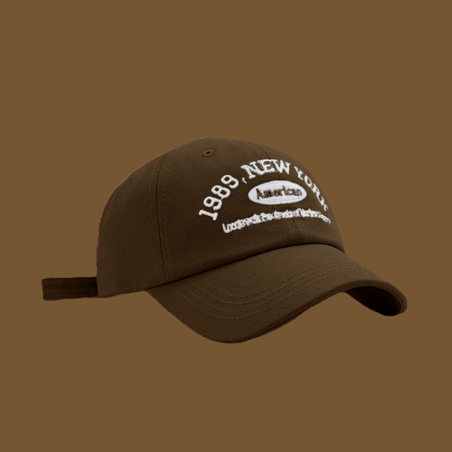 Hat men and women Korean tide letter embroidery baseball cap fashion Joker cap spring and summer travel sun hat wholesale
