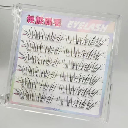 So Natural! Large-Capacity Sweet Girl Camellia Glue-Free False Eyelashes, Natural and Sweet Butterfly Eyelashes