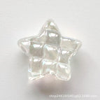Five-pointed star transparent white