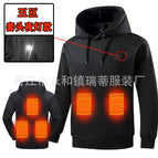 Pullover hooded five zone black / M