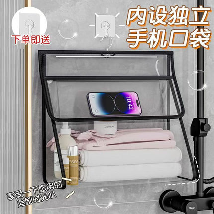 Bathroom Waterproof and Moisture-Proof Clothes Hanging Bag Bathroom Bathing Clothes Bag Dormitory Clothes Hanging Storage Hanging Bag