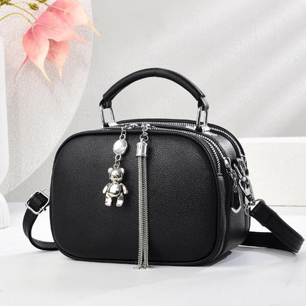 Women's Bags 2025 New Trendy Fashion Versatile Soft Leather Bag Multi-Layer Pocket Crossbody Bag Practical Super Popular Small Bag