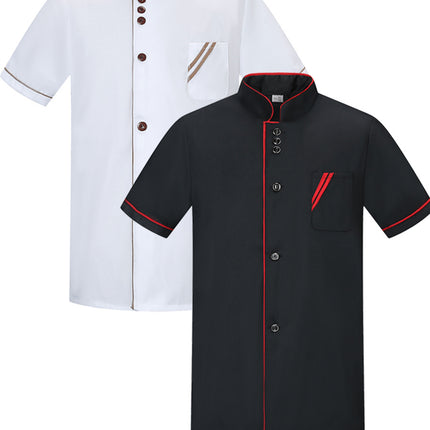 Chef's Work Clothes Men's Long Sleeve Chef's Clothes Back Kitchen Clothes Catering Restaurant Hotel Work Clothes Canteen Chef's Clothes