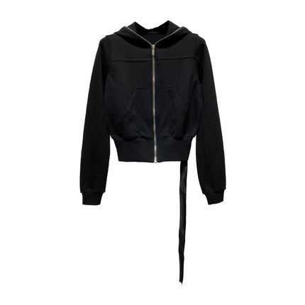 2026 New Women's Sweatshirt Dark Style Hoodie Jacket with Pockets European and American High Street Women's Waist-Cinching Ribbed Cotton Versatile