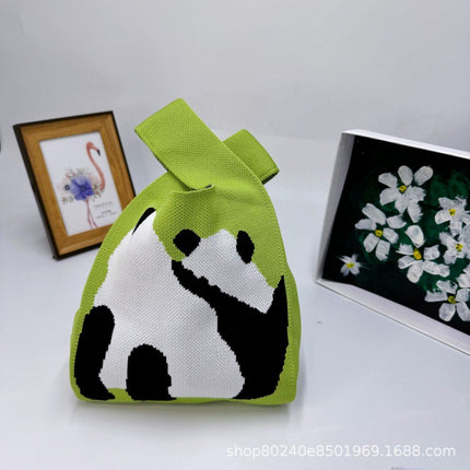 110g Baby Birthday Gift Bag Holiday Knitted Gift Bag Kidsren's First Birthday Party Handbag Gift Knitted Bag