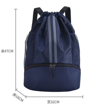 Outdoor Training Sports Backpack Large Capacity Basketball Football Bag Dry and Wet Separation Fitness Swimming Rope Backpack