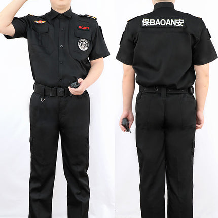 Security Work Clothes Spring Summer and Autumn Men's Long and Short-Sleeved Training Clothes suit Work Clothes Training Clothes Security Clothes Men's and Women's Uniforms