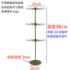 Black titanium rotating 3-layer windmill frame (height 80cm)