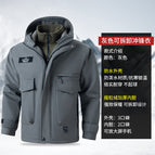 [Removable liner] waterproof jacket gray / 185