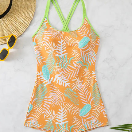 Floral Backless Swimsuit / Maillot Floral Dos Nu