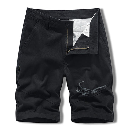 Tooling Shorts Men's Summer Japanese Tooling All-match Solid Color Five-point Pants Men's Beach Casual Pants Men's Pants Summer