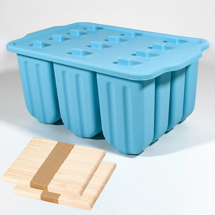 Cross-Border New Oval Ice Cream Mold with Lid, Easy to Release, Cheese Popsicle DIY Home Ice Cream Mold
