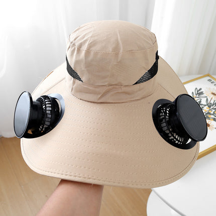 Summer Big Eave Electric Sun Hat Fan Hat Men's UV Protection Fisherman Hat Sun Hat Women's Sun Hat