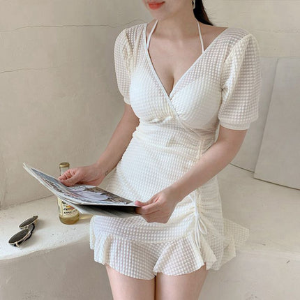 Swimsuit Women's Summer 2023 New Arrival Steel Ring One-Piece Sexy Belly-Covering Slimming Swimsuit for Holiday Hot Spring Swimsuit for Women