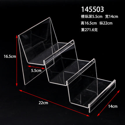 Multi-layer acrylic display stand mobile phone wallet display stand plexiglass transparent display display props