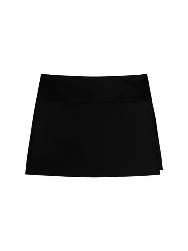 2024 Summer Pants Skirt Design Sense Sports Skirt Spice Girls Yoga Pants Anti-Light High Waist Hip Skirt Skirt