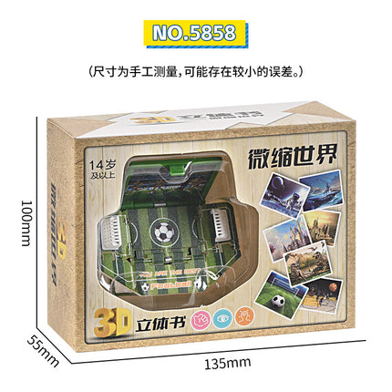 3D pop-up book Taishan folding bomb book Shandong Wuyue exclusive tourism souvenir creative key chain pendant