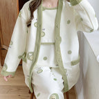 8888 polka dot smiley three-piece set / M
