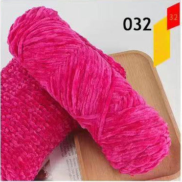 100g Chenille Velvet Thick Yarn Ball for Hats, Scarves, Sweaters, Crochet Shoes, DIY Knitting Materials, Hand Knitting
