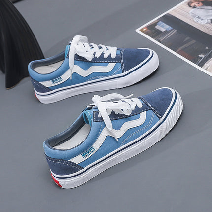 Ins Canvas Shoes for Male and Female Students Korean Version 2025 Autum New Flats Versatile Sports Shoes Flats Popular Sneakers