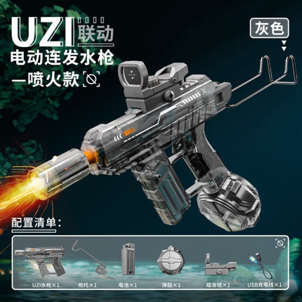 Firelight Ice Rat Flashing Electric Water Gun Children's Toy Water Spray Continuous High-Pressure Powerful Long-Range New Linkage Water Gun