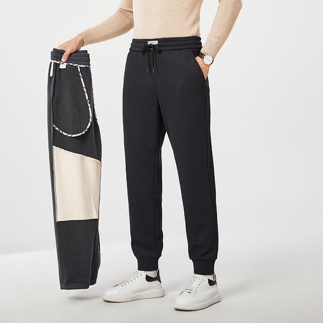 Cross-Border Men's Pants Autumn and Winter New Casual Sports Thickened Long Pants Le Feng Graphene Men's Long Pants Warm Casual Pants