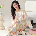Cmy-149 painted heart double long round neck suit / M