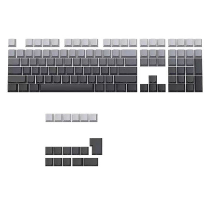 Polar Daylight Side Engraved Transparent Keycap PBT Micro Sand Surface 133 Key Dip Dye Six Color Gradient Personality Adaptable Mechanical Keyboard
