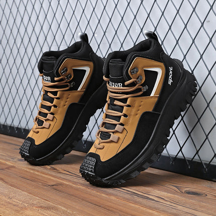 Men's Shoes plus size All-match Mountaineering Non-slip Wear-resistant Outdoor Casual Trendy Shoes Men's Spring Korean-style Autumn Light Torre Shoes