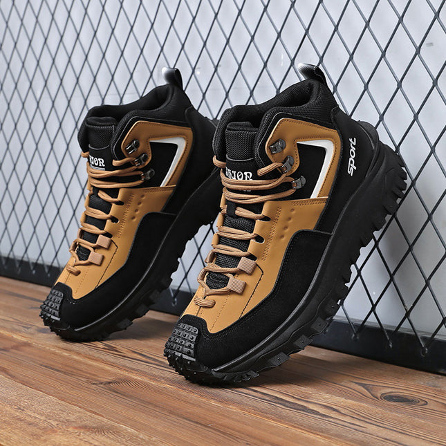 Men's Shoes plus size All-match Mountaineering Non-slip Wear-resistant Outdoor Casual Trendy Shoes Men's Spring Korean-style Autumn Light Torre Shoes