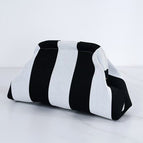 Black and white thick stripes