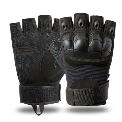 Tactical Gloves Men's and Women's Outdoor Riding Protective Sports Training Outdoor Military Fan Motorcycle Half Finger Gloves Men