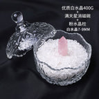 Gypsophila + high quality white crystal gravel 400g + pink crystal column