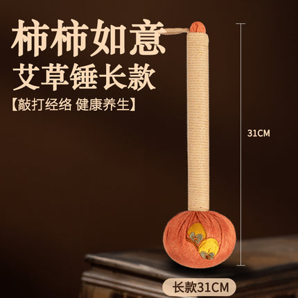 Mugwort Health Hammer Material Package DIY Handmade Moxibustion Meridian Massage Hammer Everything Goes Well Short Graduation Gift Box