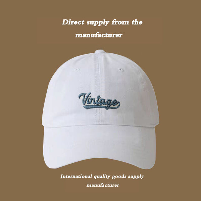 Duck Tongue Hat Women's Baseball Cap 2025 Spring and Summer New Hard Top Wide Big Brim Big Face Shown Face Small Deep Top Deepening